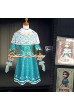 Identity V Doctor Emily Dyer Yesterday Blue Dress Kids Children Cosplay Costume